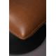 Repose Pied Hocker en Polyuréthane Camel Vintage Pouf Lounge Bar Dutchbone 46x51,5x67cm