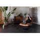 Repose Pied Hocker en Polyuréthane Camel Vintage Pouf Lounge Bar Dutchbone 46x51,5x67cm