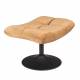 Repose Pied Hocker en Velours Gold Vintage Pouf Lounge Bar Dutchbone 46x51,5x67cm