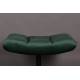 Repose Pied Hocker en Velours Vert Vintage Pouf Lounge Bar Dutchbone 46x51,5x67cm