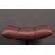 Repose Pied Hocker en Velours Rose Vintage Pouf Lounge Bar Dutchbone 46x51,5x67cm