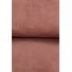 Repose Pied Hocker en Velours Rose Vintage Pouf Lounge Bar Dutchbone 46x51,5x67cm