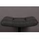 Repose Pied Hocker en Tissu Gris Vintage Pouf Lounge Bar Dutchbone 46x51,5x67cm