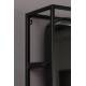 Miroir Vestiaire Porte Manteaux Langres Dressing Étagère Dutchbone en Acier 15x53x165cm