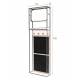 Miroir Vestiaire Porte Manteaux Langres Dressing Étagère Dutchbone en Acier 15x53x165cm