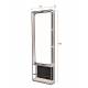 Grand Miroir Langres Étagère Dutchbone en Acier et Rotin 15x53x165cm
