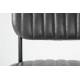 Chaise Jake Worn Signée Woody Siège de Table Vintage en Polyuréthane Noir 46x58x81cm