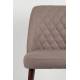 Lot de 2 Chaises Design Conway Woody Sièges de Table Séjour Chic et Tendance en Tissu Beige 48x56x85cm