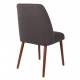 Lot de 2 Chaises Design Conway Woody Sièges de Table Séjour Chic et Tendance en Tissu Gris 48x56x85cm