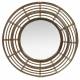Miroir Tendance en Rotin Grande Glace Décorative Ronde Design 3x54,5x54,5cm