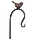 Grand Tuteur à Plante Lanterne Pic de Jardin avec Potence en Métal Patiné Marron 5x12x156cm