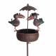 Mangeoire à Oiseaux Nichoir sur Pic Mobile Corbeaux en Métal 22,5x29x107cm
