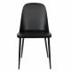 Lot de 2 Chaises Design Woody Chaise de Table PIP Noire 46x53,5x85cm