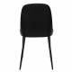 Lot de 2 Chaises Design Woody Chaise de Table PIP Noire 46x53,5x85cm