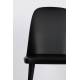 Lot de 2 Chaises Design Woody Chaise de Table PIP Noire 46x53,5x85cm
