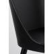 Lot de 2 Chaises Design Woody Chaise de Table PIP Noire 46x53,5x85cm