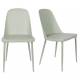 Lot de 2 Chaises Design Woody Chaise de Table PIP Verte 46x53,5x85cm