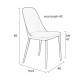 Lot de 2 Chaises Design Woody Chaise de Table PIP Verte 46x53,5x85cm