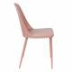Lot de 2 Chaises Design Woody Chaise de Table PIP Rose 46x53,5x85cm