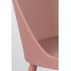 Lot de 2 Chaises Design Woody Chaise de Table PIP Rose 46x53,5x85cm