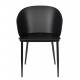 Lot de 2 Chaises Design Woody Fauteuils de Table GIGI Noire 53,5x57x81cm