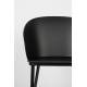 Lot de 2 Chaises Design Woody Fauteuils de Table GIGI Noire 53,5x57x81cm