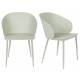 Lot de 2 Chaises Design Woody Fauteuils de Table GIGI Vert 53,5x57x81cm