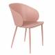 Lot de 2 Chaises Design Woody Fauteuils de Table GIGI Rose 53,5x57x81cm