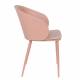 Lot de 2 Chaises Design Woody Fauteuils de Table GIGI Rose 53,5x57x81cm