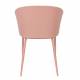 Lot de 2 Chaises Design Woody Fauteuils de Table GIGI Rose 53,5x57x81cm