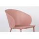 Lot de 2 Chaises Design Woody Fauteuils de Table GIGI Rose 53,5x57x81cm