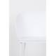 Lot de 2 Chaises Design Woody Fauteuils de Table GIGI Blanche 53,5x57x81cm