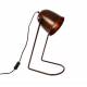 Lampe de Bureau à Poser en Métal Patiné Marron 19x25x47cm