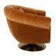Fauteuil Lounge Member Dutchbone Style Art Déco en Velours Whisky 79x82x88cm
