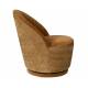 Fauteuil Lounge Madison Dutchbone Assise Design Art Déco en Velours Whisky 67x76x78cm