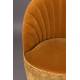 Fauteuil Lounge Madison Dutchbone Assise Design Art Déco en Velours Whisky 67x76x78cm