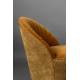Fauteuil Lounge Madison Dutchbone Assise Design Art Déco en Velours Whisky 67x76x78cm