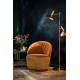 Fauteuil Lounge Madison Dutchbone Assise Design Art Déco en Velours Whisky 67x76x78cm
