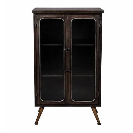 Bahut Denza Armoire de Rangement Dutchbone Buffet en Acier 35x60x100cm