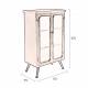 Bahut Denza Armoire de Rangement Dutchbone Buffet en Acier 35x60x100cm