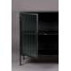 Buffet Boli Dutchbone Meuble de Rangement Bahut en Acier et Verre 35x80x150cm