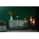 Buffet Boli Dutchbone Meuble de Rangement Bahut en Acier et Verre 35x80x150cm
