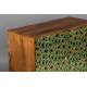 Cabinet Meena Dutchbone 2 Portes Bahut de Rangement en Bois et Métal 40x80x95cm