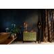 Cabinet Meena Dutchbone 2 Portes Bahut de Rangement en Bois et Métal 40x80x95cm