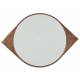 Miroir Eyes Laiton Athezza Décoration Glace Murale en Métal Couleur Brun Vieilli 5x60x85cm