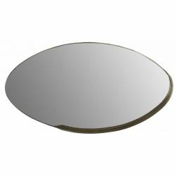 Miroir Corner Oval Athezza Glace Murale d'Angle en Métal Doré 11x48,5x90cm