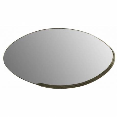 Miroir Corner Oval Athezza Glace Murale d'Angle en Métal Doré 11x48,5x90cm