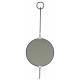 Miroir Anneaux Simple Sunko Athezza Glace Ronde à Suspendre e Métal Noir 1,8x23x62,5cm