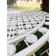 Salon de Jardin Auguste Table et Chaises de Jardin Ensemble d'Extérieur en Métal Blanc