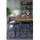 Lot de 2 Chaises Jolien No Name Assise de Table en Métal et Tissu Gris Foncé 49x56,5x79cm